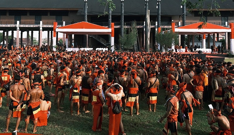 Ribuan Prajurit Pasukan Merah Suku Dayak Berkumpul di Pontianak - Bagian 2