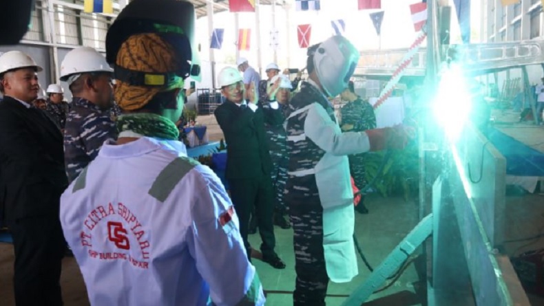 TNI AL Gandeng Perusahaan Dalam Negeri Bangun 2 Kapal Perang