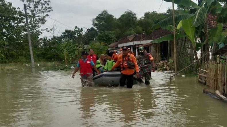 Sungai Lusi Meluap, Banjir Rendam Sejumlah Desa di Grobogan