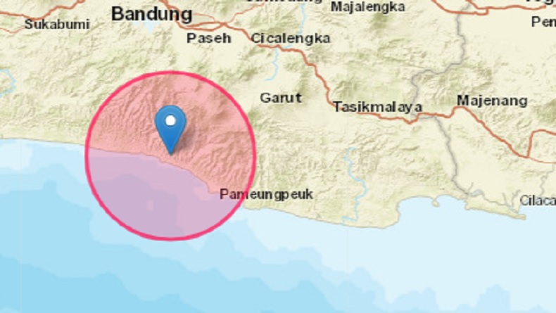 Gempa Magnitudo 6,4 Guncang Garut, Berpusat di Darat