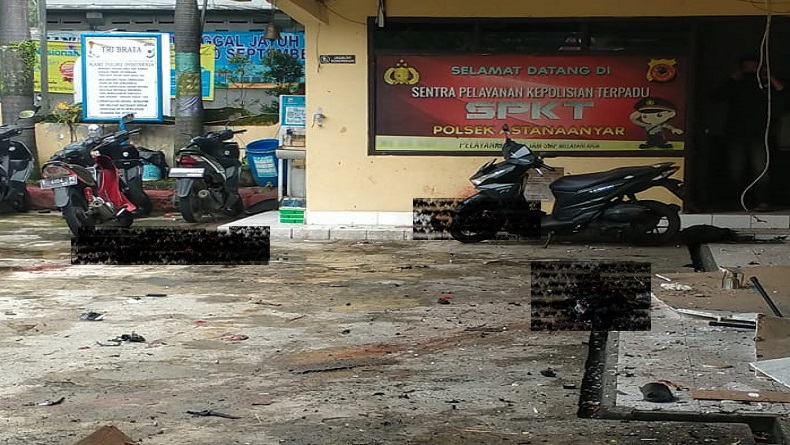 Ledakan di Polsek Astana Anyar Bandung, Banyak Paku Berserakan Diduga dari Bom