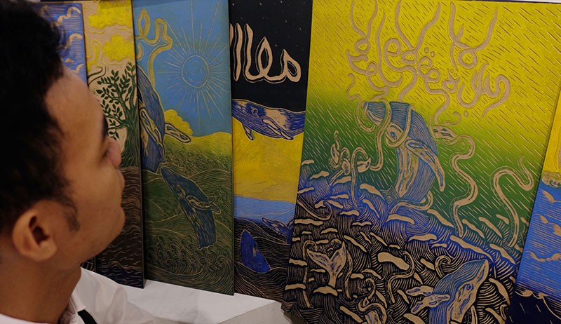 Pameran Seni Kaligrafi Teknik Grafis Cetak Tinggi - Bagian 2