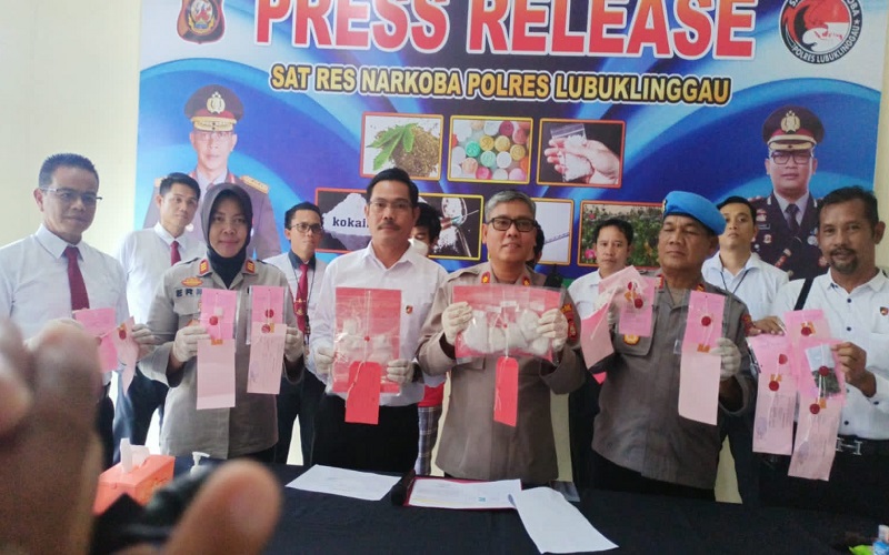 2 Pengedar Sabu di Lubuklinggau Ditangkap, 800 Gram Sabu Disita 