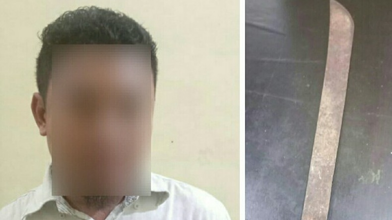 Pria di Bitung Nekat Ancam Mertua Pakai Parang, Ternyata Ini Pemicunya