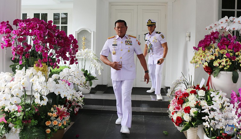Potret Panglima TNI Laksamana Yudo Margono Berangkat ke Cilangkap - Bagian 1