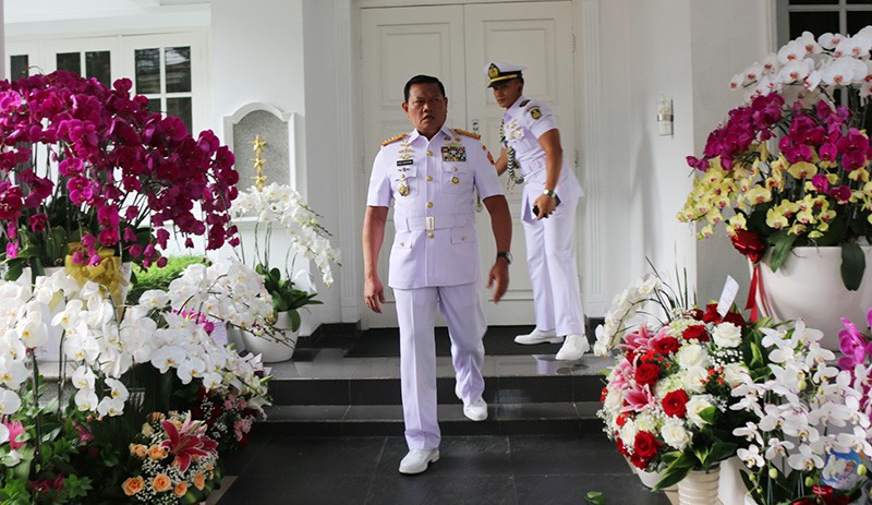 Potret Panglima TNI Laksamana Yudo Margono Berangkat ke Cilangkap - Bagian 2