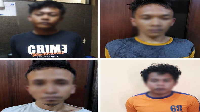 Operasi Pekat Lodaya, 4 Pelaku Curanmor dan Pengedar Obat Terlarang Ditangkap di Karawang
