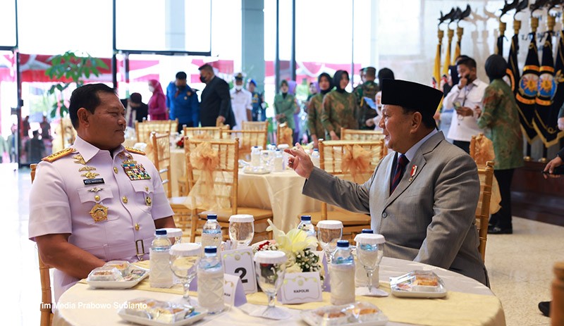 Prabowo Hadiri Sertijab Panglima TNI Laksamana Yudo Margono di Cilangkap - Bagian 2