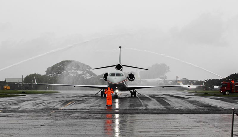 Penampakan Pesawat Falcon 7X dan 8X yang Diserahkan Prabowo kepada TNI AU - Bagian 1