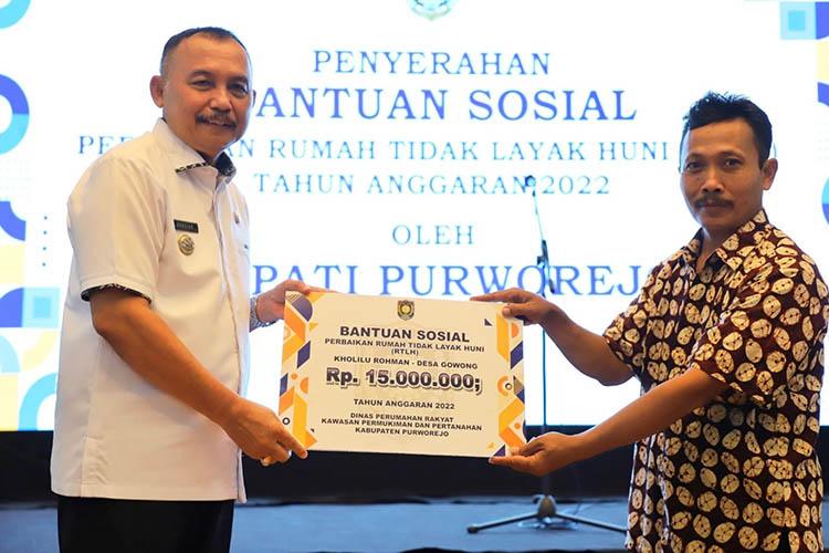 384 RTLH di Purworejo Dapat Bantuan Perbaikan Rumah Senilai R5,76 Miliar