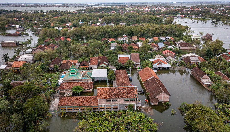 Penampakan dari Udara Banjir Parah Terjang Demak Rendam 103 Desa - Bagian 1