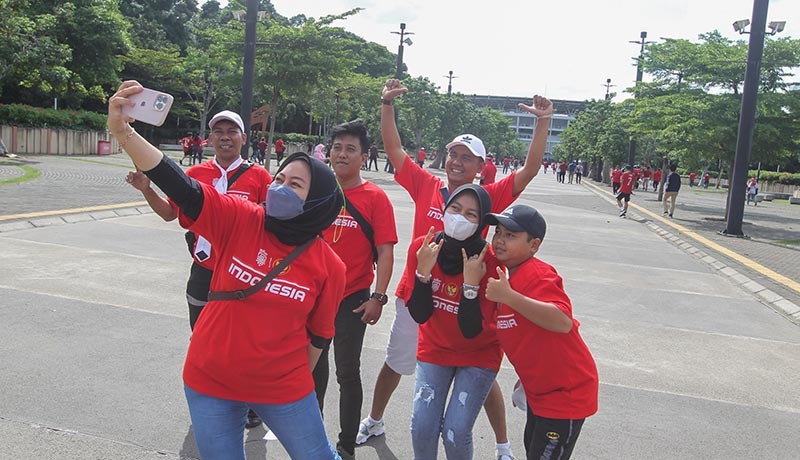 Antusiasme Suporter Timnas Nonton Semifinal Piala AFF Indonesia vs Vietnam  - Bagian 1