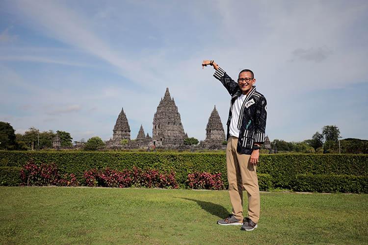 Sandiaga Uno Kunjungi Prambanan, Cek Kesiapan ASEAN Tourism Forum 