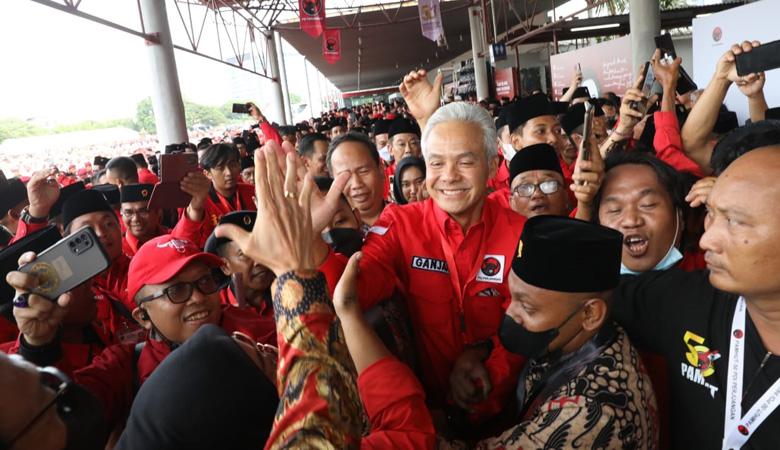  Teriakan Ganjar Presiden Menggema di Acara HUT ke-50 PDIP