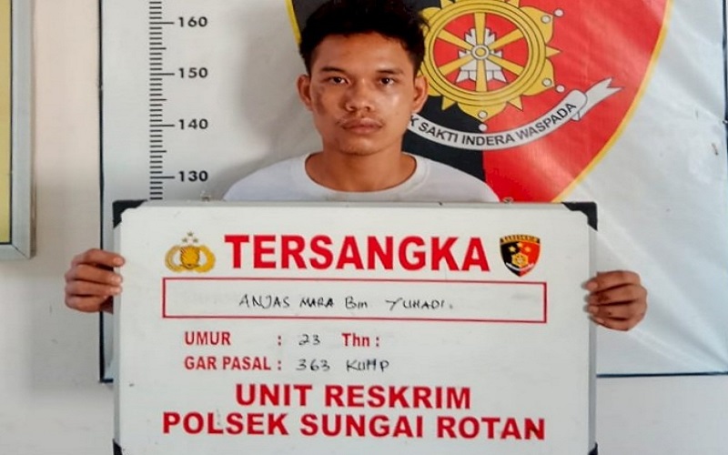 Terjatuh saat Kabur, Pencuri Motor di Muara Enim Ditangkap Korbannya