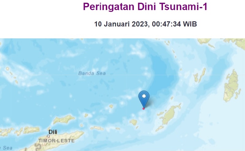 Gempa Terkini Maluku M7,9 Dirasakan hingga Merauke Papua