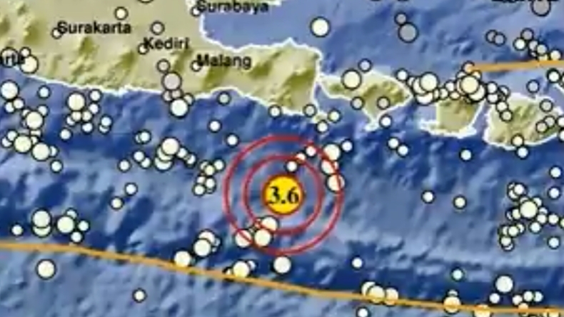 Gempa Terkini Magnitudo 3,6 Guncang Jembrana Bali