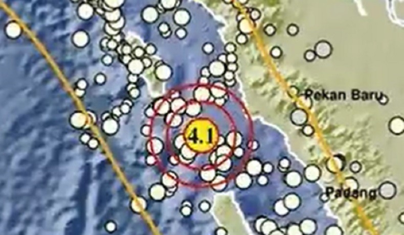 Nias Selatan Diguncang Gempa Magnitudo 4,1 Jumat Dini Hari