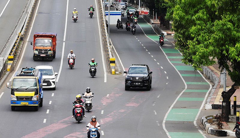 Suasana Lengang Jalan Ibu Kota saat Libur Cuti Bersama Imlek 2023 - Bagian 1