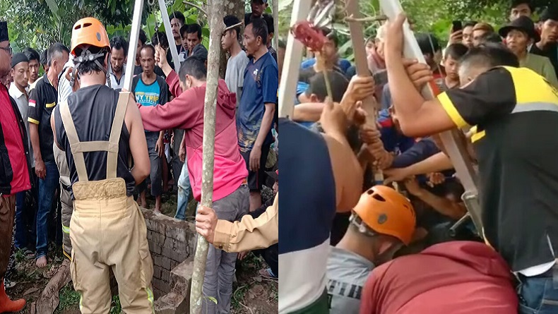 Tragis, Bocah 3 Tahun di Cipatat KBB Tewas Tercebur Sumur Sedalam 20 Meter