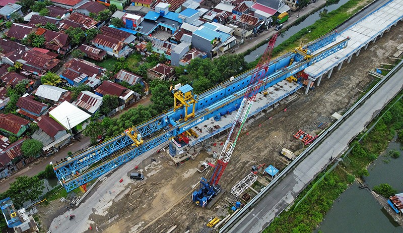 Foto-Foto Jalan Tol Makassar New Port, Nilai Investasi Rp705 Miliar - Bagian 2
