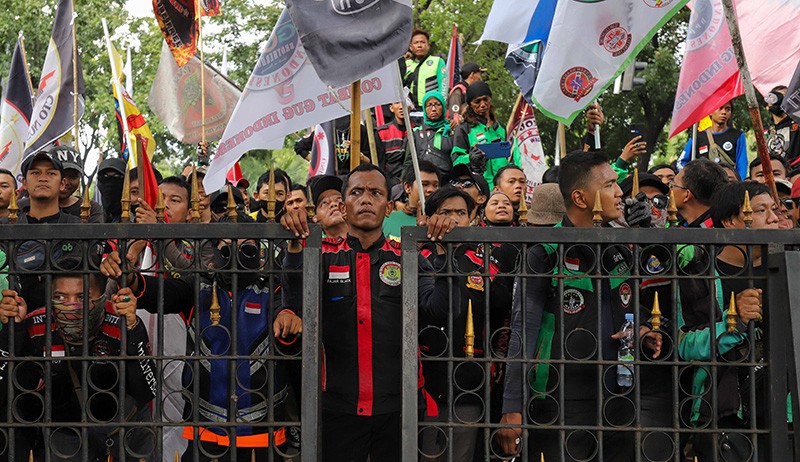 Tolak ERP, Ratusan Driver Ojek Online Datangi Balai Kota Jakarta - Bagian 1
