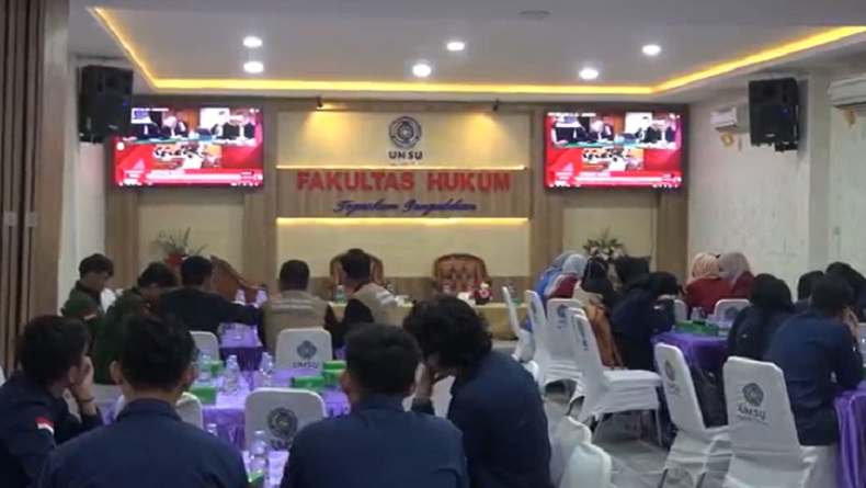 Mahasiswa Fakultas Hukum di Medan Nobar Vonis Ferdy Sambo, Hasil Sidang Jadi Pembelajaran