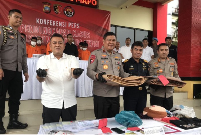 5 Penambang Pasir Timah Ilegal di Kepri Ditangkap Polisi
