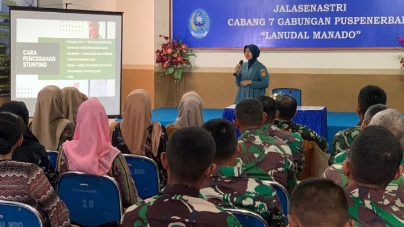 Lanudal Manado Sosialisasi Pencegahan Stunting kepada Prajurit