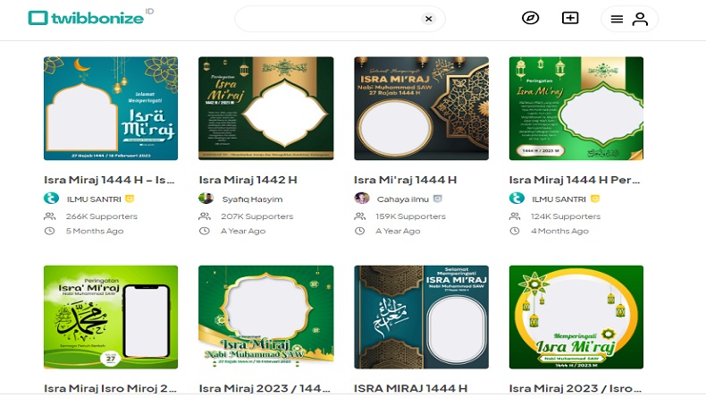 20 Link Twibbon Isra Miraj 2023 dengan Cara Pakainya secara Mudah