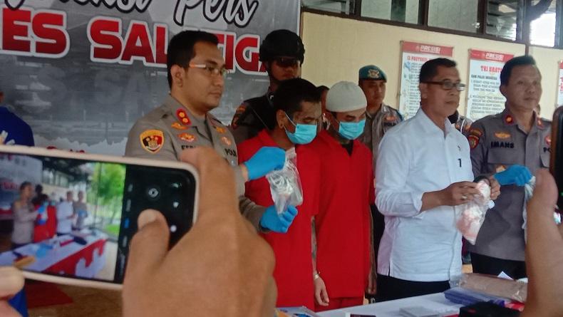 Jadi Pengedar Narkoba di Salatiga, Dua Pria Bertato Ditangkap Polisi