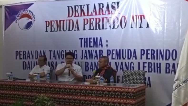 Michael Sianipar Konsolidasi dengan Pemuda Perindo NTT