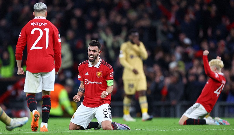 Selebrasi Pemain Manchester United setelah Bungkam Dominasi Barcelona - Bagian 1