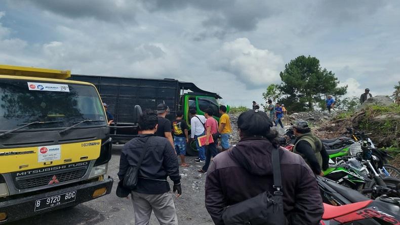 Polresta Magelang Gerebek Tambang Pasir Ilegal di Lereng Merapi, 5 Orang Ditangkap