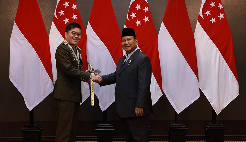 Prabowo Terima Kunjungan Panglima Angkatan Bersenjata Singapura - Bagian 1