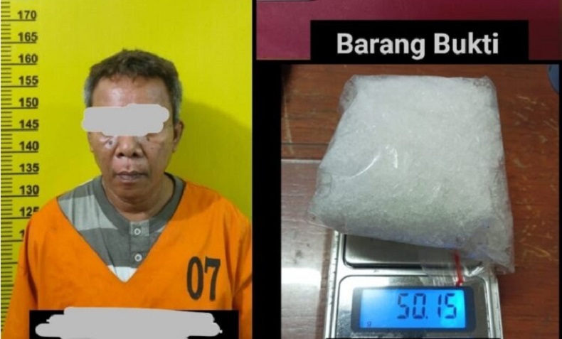 Simpan Sabu, Pria 56 Tahun di Siak Ditangkap Polisi