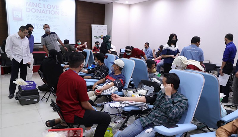 Kunjungi Kegiatan Donor Darah MNC Peduli, Hary Tanoe Apresiasi Partisipan   - Bagian 1