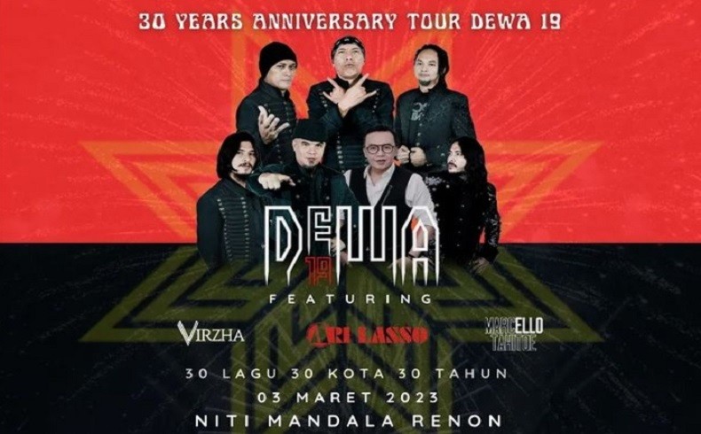 Hari Ini Konser Dewa 19 di Bali, Cek Waktu Penukaran Tiket dan Lokasinya