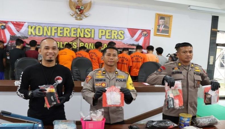 Operasi Antik 2023, Polisi Tangkap 13 Pengedar Narkoba di Bangka