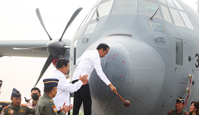 Presiden Jokowi Hadiri Penyerahan Pesawat C-130J-30 Super Hercules - Bagian 2