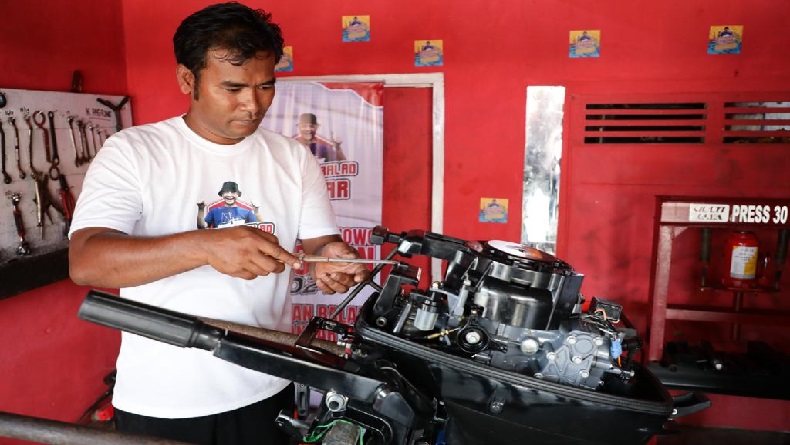 Sulitnya Nelayan Cipatujah Perbaiki Mesin Kapal Rusak, Harus ke Pangandaran atau Cilacap
