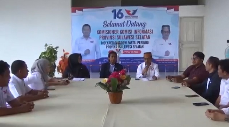 Dikunjungi Komisi Informasi, DPW Perindo Sulsel Siap Dukung Keterbukaan Publik