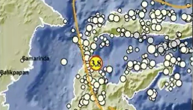 Gempa Terkini 5 Menit yang Lalu M3,8 Guncang Donggala, Kedalaman 10 Km