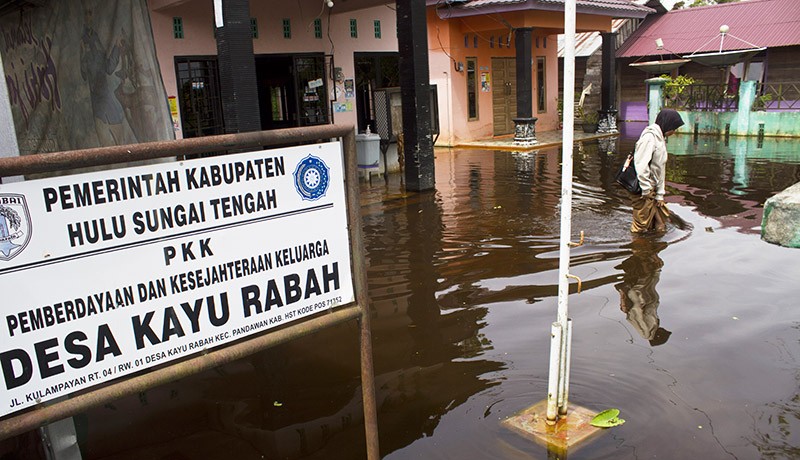 Begini Kondisi Desa Kayu Rabah Kalsel Sudah Sebulan Terendam Banjir - Bagian 2
