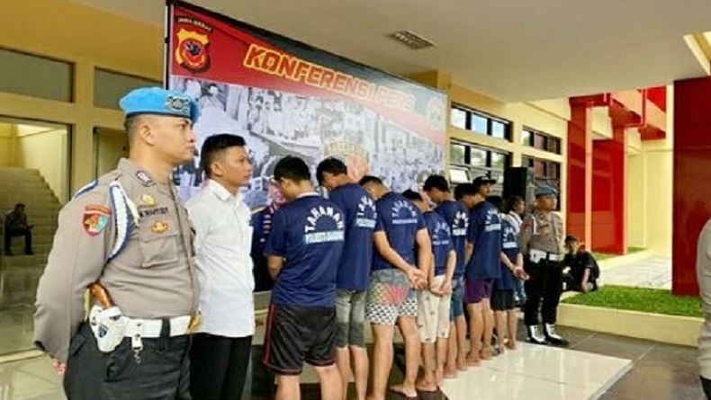 7 Pemuda yang Keroyok Pemotor di Baleendah Bandung Ditangkap Polisi