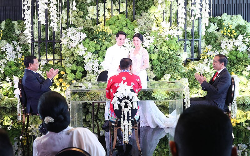 Momen Jokowi dan Prabowo Jadi Saksi Pernikahan Kevin Sanjaya-Valencia Tanoesoedibjo - Bagian 1