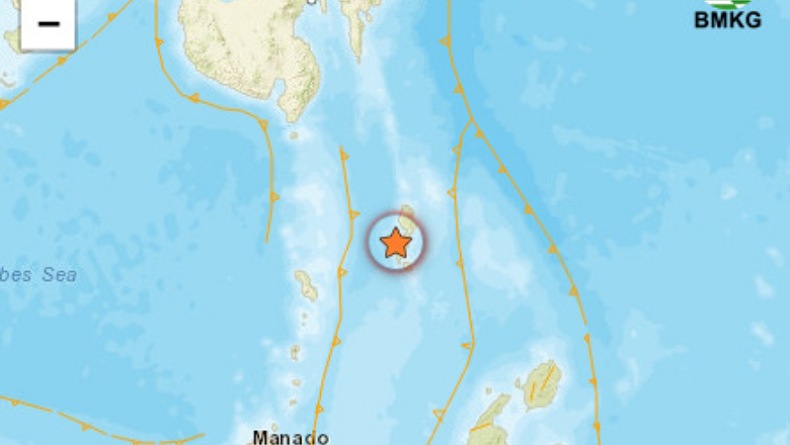 Gempa Hari Ini M 4,2 Guncang Melonguane Sulawesi Utara 