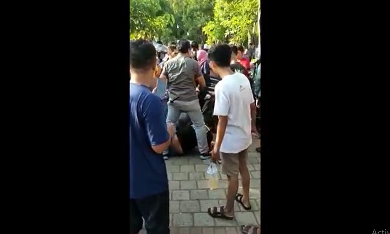 Viral Polisi Duel dengan 2 Pencuri Motor di Alun-Alun Probolinggo 