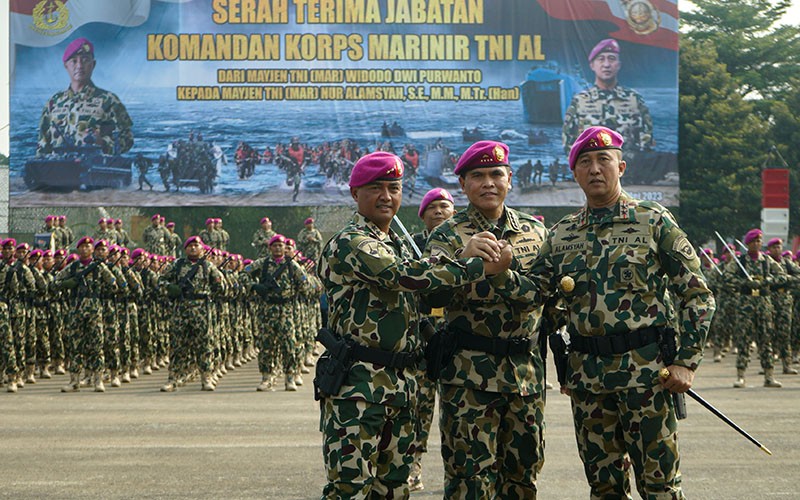 Mayjen Nur Alamsyah Resmi Jabat Dankormar Gantikan Mayjen Widodo Dwi Purwanto - Bagian 1