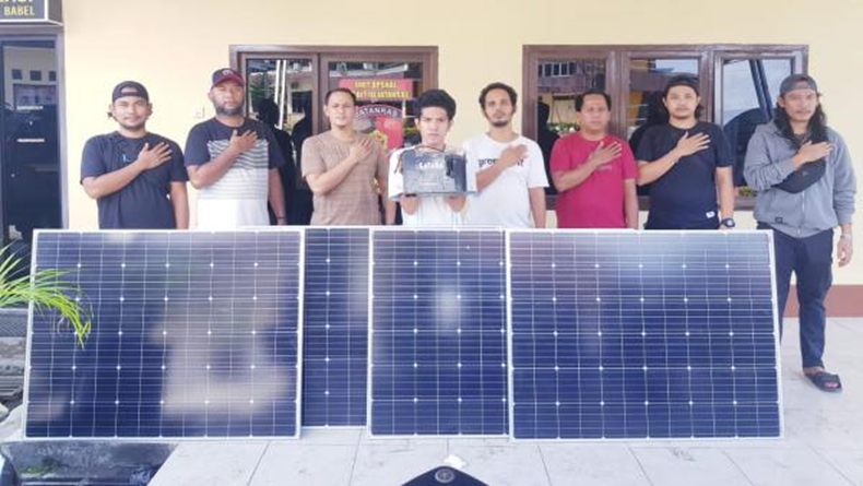 Polisi Tangkap Pencuri Panel Tenaga Surya Bandara Depati Amir Pangkalpinang